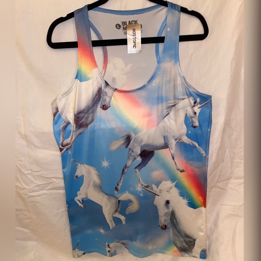 NWT Hot Topic Rainbow Unicorn Tank